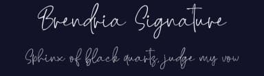 Brendria Signature by Rometheme Std — Script Handwritten Font — thumbnail 2