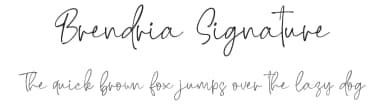 Brendria Signature by Rometheme Std — Script Handwritten Font — thumbnail 1