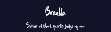 Brenlla by Hugefonts — Script Handwritten Font — thumbnail 2