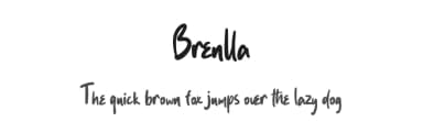 Brenlla by Hugefonts — Script Handwritten Font — thumbnail 1