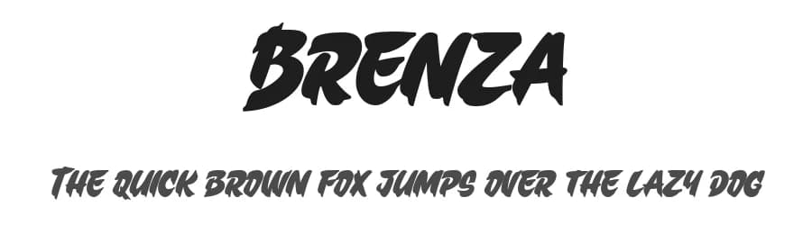 Brenza by Blankids — Script Handwritten Font