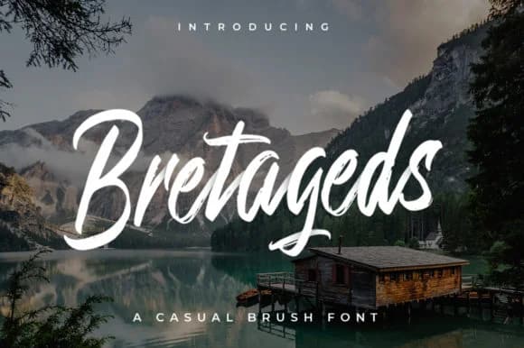 Bretageds Font by indotitas — Script Handwritten Font