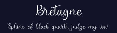Bretagne by Winarko — Script Handwritten Font — thumbnail 2