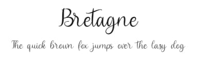 Bretagne by Winarko — Script Handwritten Font — thumbnail 1