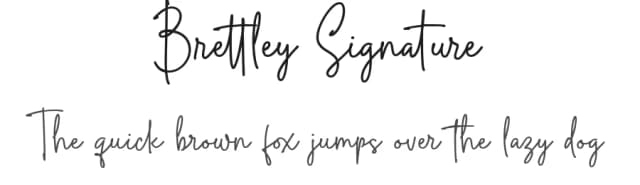 Brettley Signature by Letterfly Studio — Script Handwritten Font