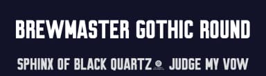Brewmaster Gothic Round by Out of Step Font Company — Sans Serif Font — thumbnail 2