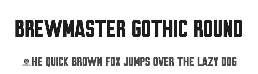 Brewmaster Gothic Round by Out of Step Font Company — Sans Serif Font