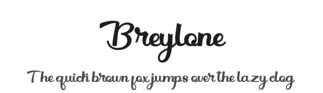Breylone by Skinny Type — Script Handwritten Font