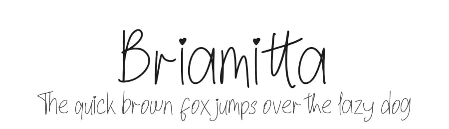 Briamitta by AEN Creative Studio — Script Handwritten Font