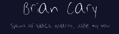 Brian Cary by Marianfudge — Script Handwritten Font — thumbnail 2