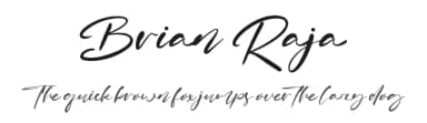 Brian Raja by Kong Font — Script Handwritten Font — thumbnail 1