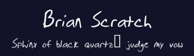 Brian Scratch by Brian Scratch — Script Handwritten Font — thumbnail 2