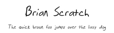 Brian Scratch by Brian Scratch — Script Handwritten Font — thumbnail 1