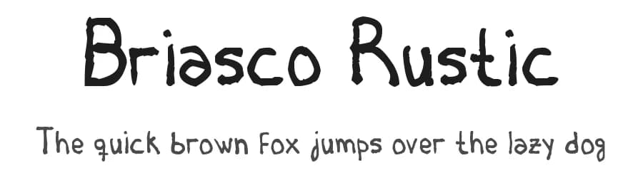 Briasco Rustic by Juan Ignacio Briasco — Script Handwritten Font