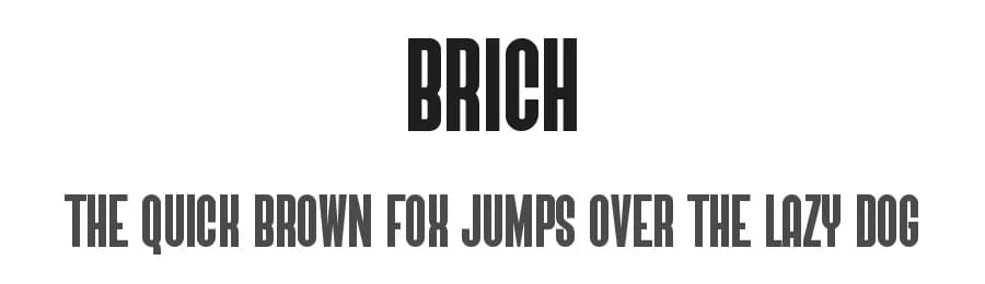Brich by Graphicxell — Sans Serif Font