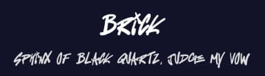 Brick by Sesohq — Script Handwritten Font — thumbnail 2
