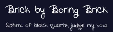 Brick by Boring Brick by Kimberly Geswein — Script Handwritten Font — thumbnail 2
