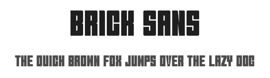 Brick Sans by Fatfly Design — Sans Serif Font