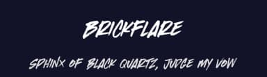 Brickflare by Riyadh Rahman — Script Handwritten Font — thumbnail 2