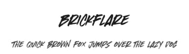 Brickflare by Riyadh Rahman — Script Handwritten Font — thumbnail 1