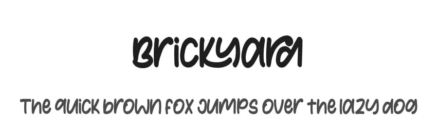 Brickyard by Eifetstype — Script Handwritten Font