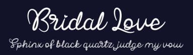 Bridal Love by Hendra Pratama — Script Handwritten Font — thumbnail 2