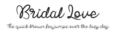 Bridal Love by Hendra Pratama — Script Handwritten Font — thumbnail 1