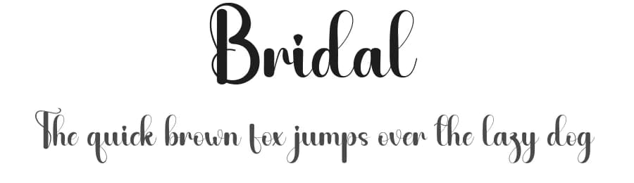 Bridal by Andi Moz — Script Handwritten Font