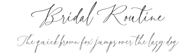 Bridal Routine by Letterhend Studio — Script Handwritten Font
