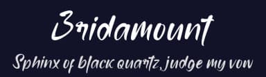 Bridamount by Glyphstyle — Script Handwritten Font — thumbnail 2