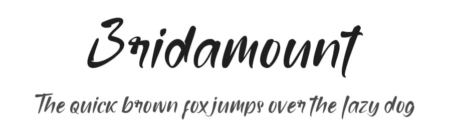 Bridamount by Glyphstyle — Script Handwritten Font