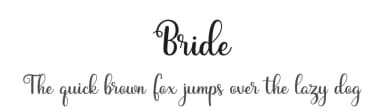 Bride by Letterflow — Script Handwritten Font — thumbnail 1