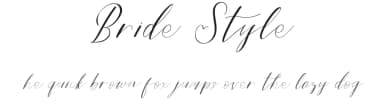 Bride Style by Just Font You — Script Handwritten Font — thumbnail 1