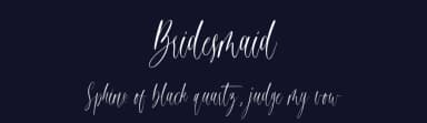 Bridesmaid by Fikryal studio — Script Handwritten Font — thumbnail 2