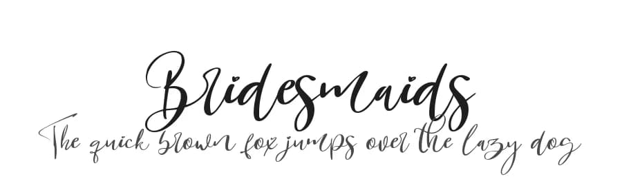 Bridesmaids by Noftanti Studio — Script Handwritten Font