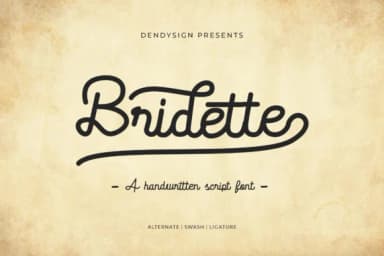 Bridette Font by dendysign — Script Handwritten Font — thumbnail 1