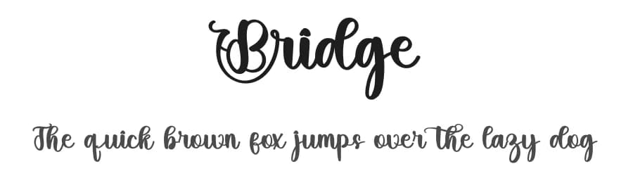 Bridge by Inermedia Studio — Script Handwritten Font