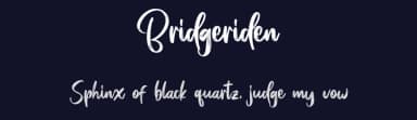 Bridgeriden by Vz Type — Script Handwritten Font — thumbnail 2