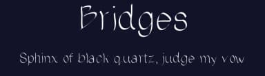 Bridges by Audrey Bridges — Script Handwritten Font — thumbnail 2
