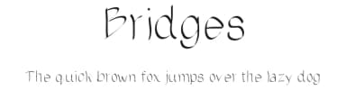 Bridges by Audrey Bridges — Script Handwritten Font — thumbnail 1