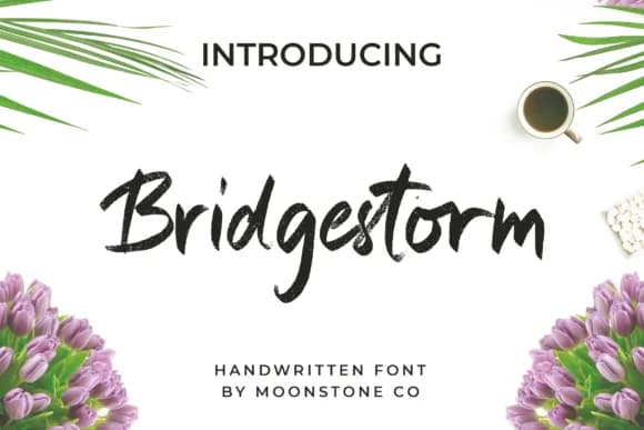 Bridgestorm Font by Moonstone Co — Script Handwritten Font