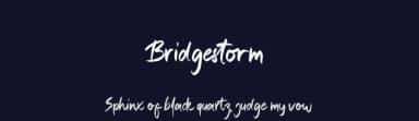 Bridgestorm by Moonstone Co — Script Handwritten Font — thumbnail 2