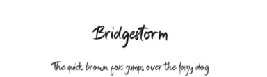 Bridgestorm by Moonstone Co — Script Handwritten Font — thumbnail 1