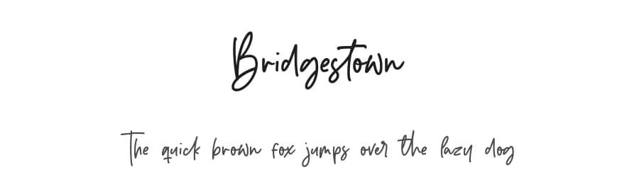 Bridgestown by Balpirick Studio — Script Handwritten Font