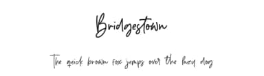 Bridgestown by Balpirick Studio — Script Handwritten Font — thumbnail 1