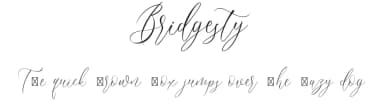 Bridgesty by Motokiwo — Script Handwritten Font — thumbnail 1