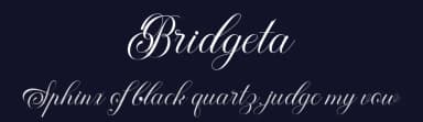 Bridgeta by Nurul Kamal — Script Handwritten Font — thumbnail 2