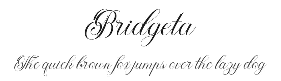 Bridgeta by Nurul Kamal — Script Handwritten Font