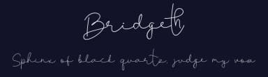 Bridgeth by Tiny Hand Letter — Script Handwritten Font — thumbnail 2