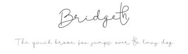 Bridgeth by Tiny Hand Letter — Script Handwritten Font — thumbnail 1